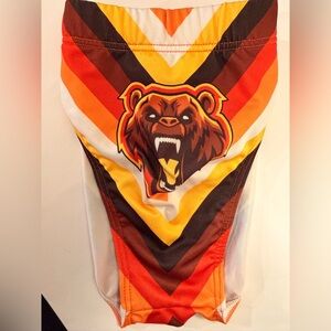 Addicted Men’s Bear Graphic Multicolor Swim Briefs 3XL